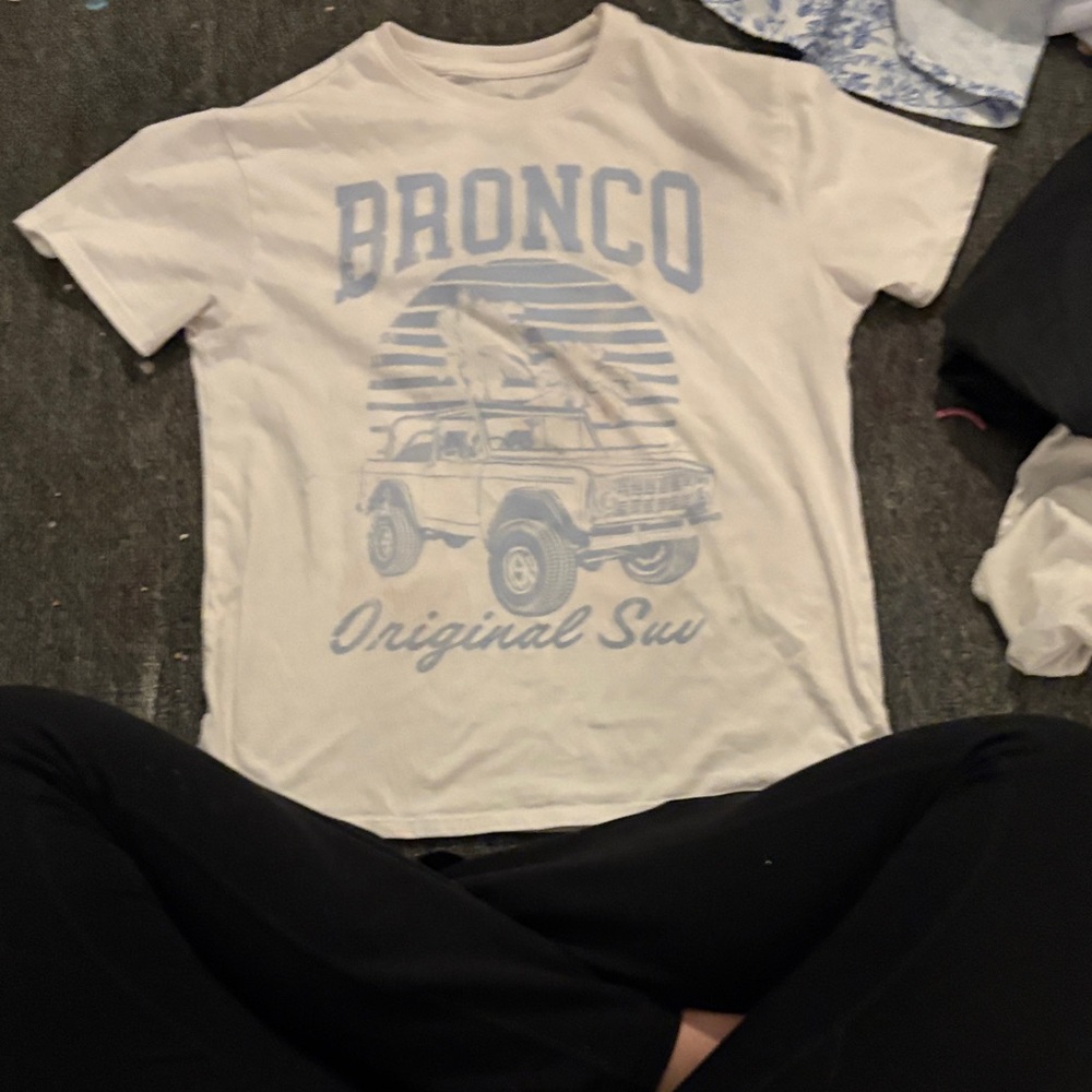 Art Class Cream and Blue Kids Short Sleeve Tee